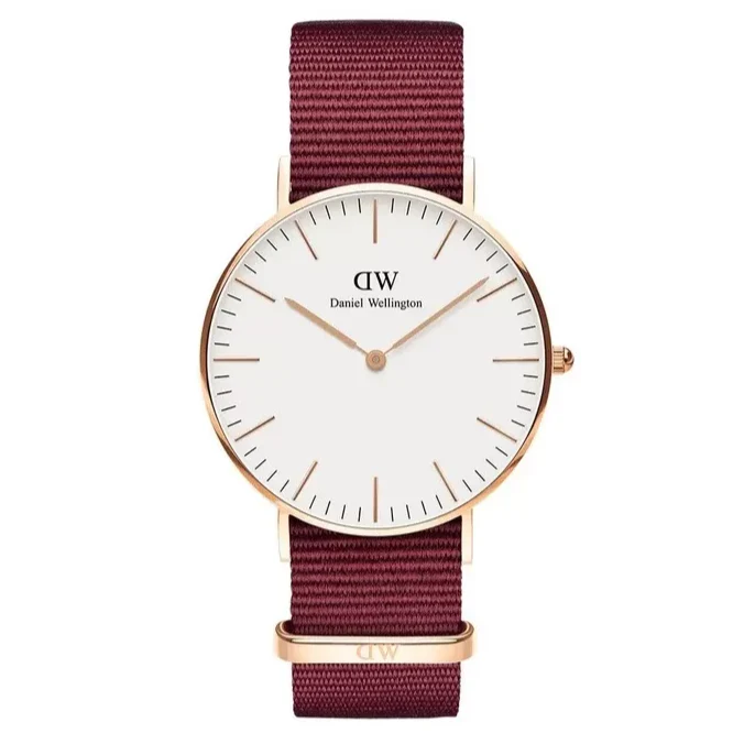 Daniel Wellington Classic Roselyn White Dial Red NATO Strap Watch For Women - DW00100271 Buy Now By Daniel Wellington