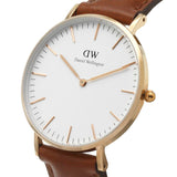 Daniel Wellington Classic St. Mawes White Dial Brown Leather Strap Watch for Men - DW00100035 Buy Now By Daniel Wellington