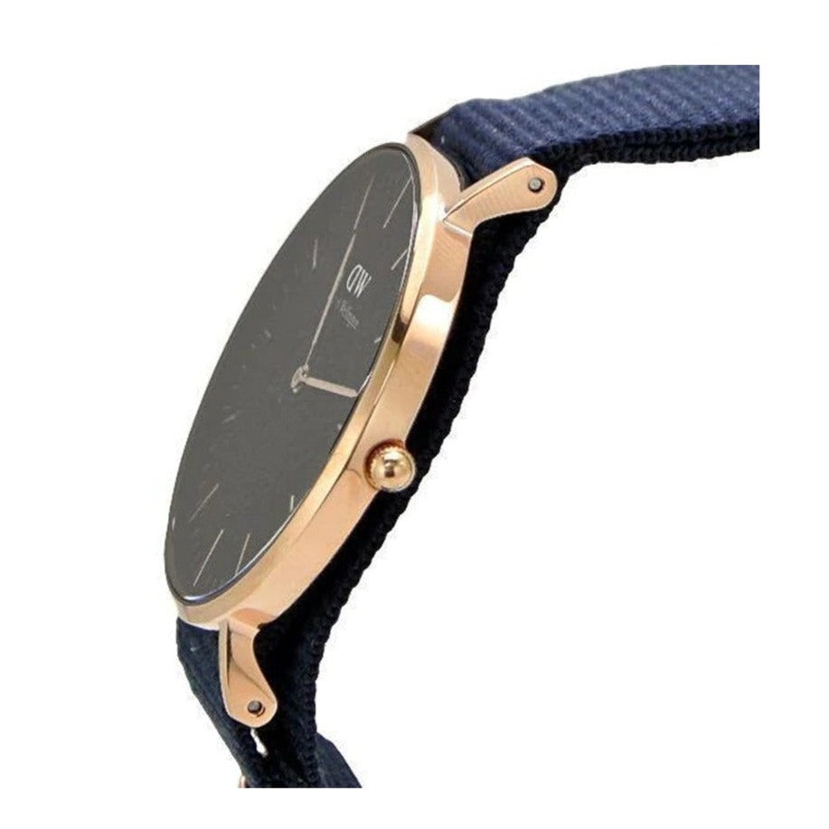 Daniel Wellington Classic Bayswater Black Dial Black NATO Strap Watch For Men - DW00100277 Buy Now By Daniel Wellington