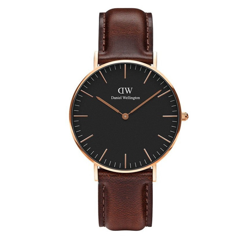 Daniel Wellington Classic Bristol Black Dial Brown Leather Strap Watch for Men - DW00100137 Buy Now By Daniel Wellington