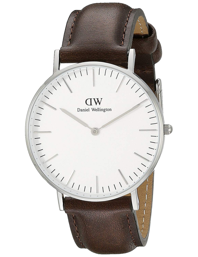 Daniel Wellington Classic Bristol Quartz White Dial Brown Leather Strap Watch For Men - DW00100023 Buy Now By Daniel Wellington