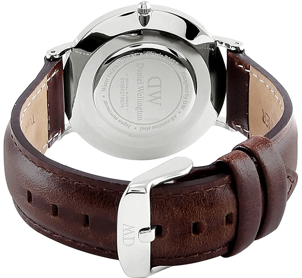 Daniel Wellington Classic Bristol Quartz White Dial Brown Leather Strap Watch For Men - DW00100023 Buy Now By Daniel Wellington