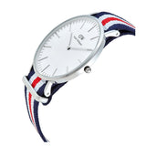 Daniel Wellington Classic Canterbury White Dial Two Tone Nylon Strap Watch For Men - DW00100016 Buy Now By Daniel Wellington
