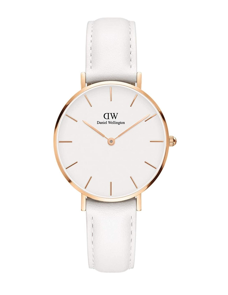 Daniel Wellington Petite Bondi White Dial White Leather Strap Watch for Women - DW00100189 Buy Now By Daniel Wellington
