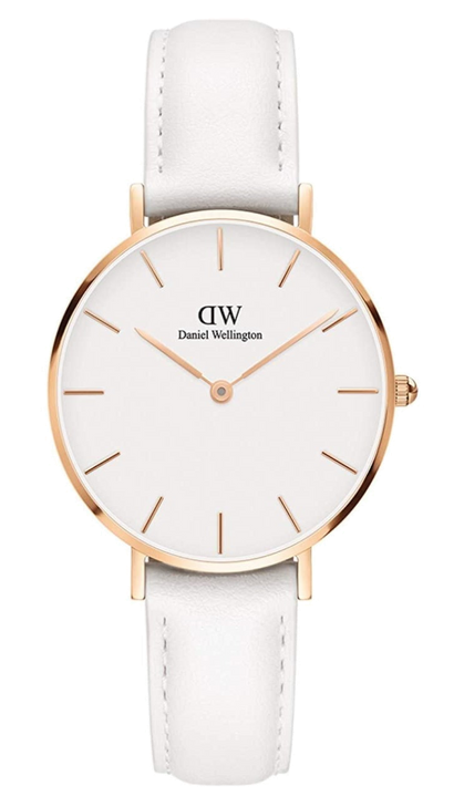 Daniel Wellington Petite Bondi White Dial White Leather Strap Watch for Women - DW00100189 Buy Now By Daniel Wellington