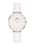 Daniel Wellington Petite Bondi White Dial White Leather Strap Watch for Women - DW00100189 Buy Now By Daniel Wellington