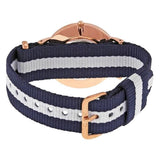 Daniel Wellington Classy Glasgow White Dial Two Tone Nylon Strap Watch For Women - DW00100078 Buy Now By Daniel Wellington