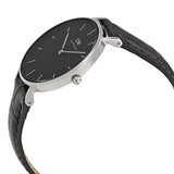 Daniel Wellington Classic Petite Reading Black Dial Black Leather Strap Watch For Women - DW00100179 Buy Now By Daniel Wellington