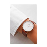 Daniel Wellington Classic St. Mawes White Dial Brown Leather Strap Watch for Men - DW00100035 Buy Now By Daniel Wellington