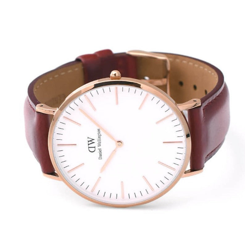 Daniel Wellington Classic Suffolk White Dial Brown Leather Strap Watch For Women - DW00100120 Buy Now By Daniel Wellington