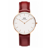Daniel Wellington Classic Suffolk White Dial Brown Leather Strap Watch For Women - DW00100120 Buy Now By Daniel Wellington