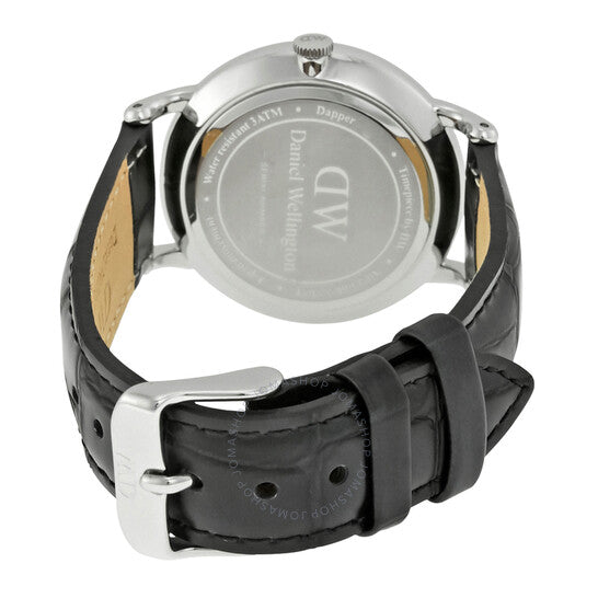 Daniel Wellington Dapper Reading Quartz White Dial Black Leather Strap Watch For Women - DW00100117 Buy Now By Daniel Wellington