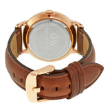 Daniel Wellington Dapper St Mawes White Dial Brown Leather Strap Watch For Women - DW00100091 Buy Now By Daniel Wellington