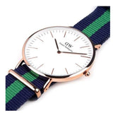 Daniel Wellington Classic Warwick White Dial Two Tone Nylon Strap Watch for Men - DW00100005 Buy Now By Daniel Wellington