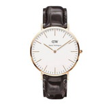 Daniel Wellington Classic York White Dial Brown Leather Strap Watch For Men - DW00100011 Buy Now By Daniel Wellington