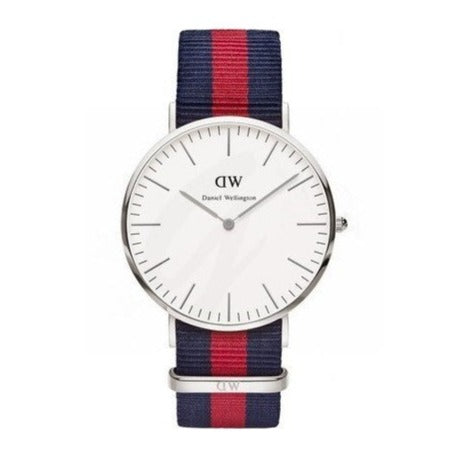 Daniel Wellington Classic Oxford White Dial Two Tone Nylon Strap Watch For Men - DW00100015 Buy Now By Daniel Wellington