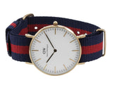 Daniel Wellington Classic Oxford White Dial Two Tone NATO Strap Watch For Women - DW00100029 Buy Now By Daniel Wellington