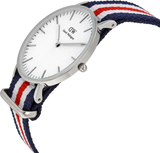 Daniel Wellington Classic Canterbury White Dial Two Tone NATO Strap Watch For Women - DW00100051 Buy Now By Daniel Wellington