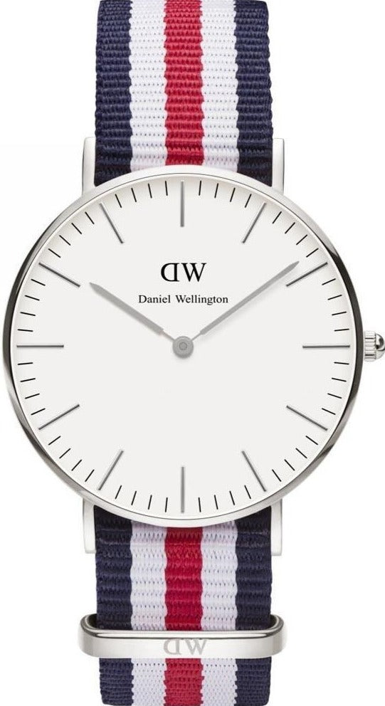 Daniel Wellington Classic Canterbury White Dial Two Tone NATO Strap Watch For Women - DW00100051 Buy Now By Daniel Wellington