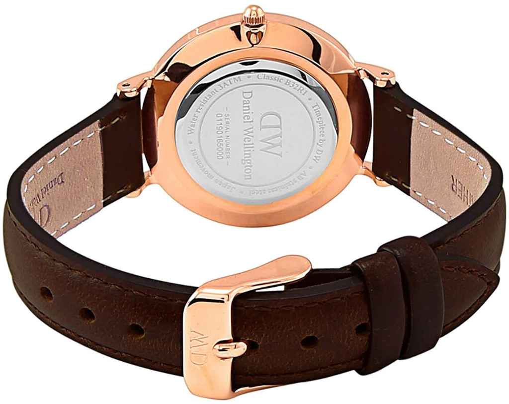 Daniel Wellington Classy York White Dial Brown Leather Strap Watch For Women - DW00100061 Buy Now By Daniel Wellington