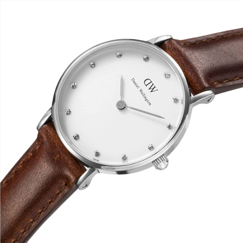 Daniel Wellington Classy St Mawes White Dial Brown Leather Strap Watch For Women - DW00100067 Buy Now By Daniel Wellington