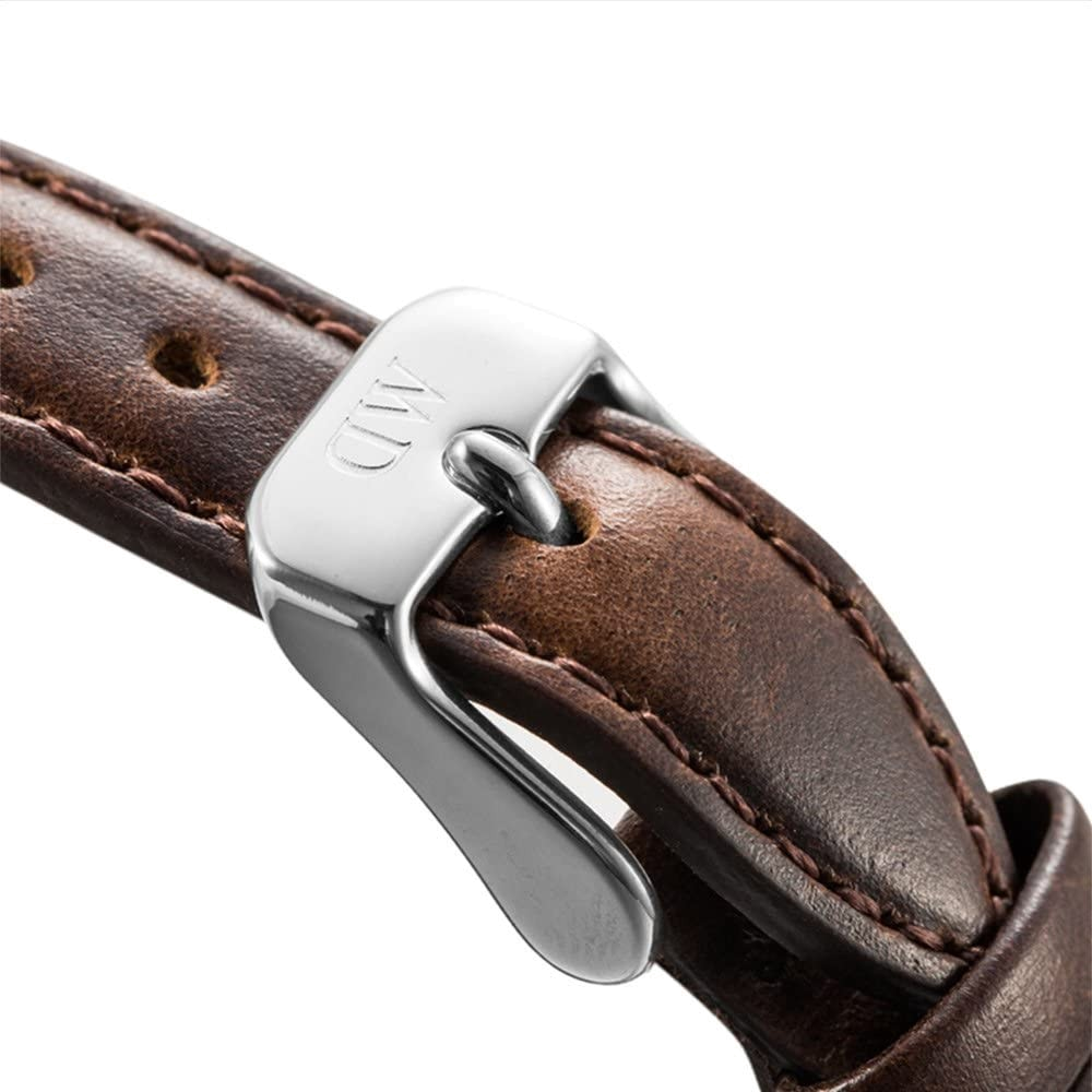 Daniel Wellington Classy Bristol White Dial Brown Leather Strap Watch For Women - DW00100070 Buy Now By Daniel Wellington