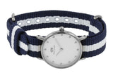 Daniel Wellington Classy Glasgow White Dial Two Tone NATO Strap Watch For Women - DW00100074 Buy Now By Daniel Wellington