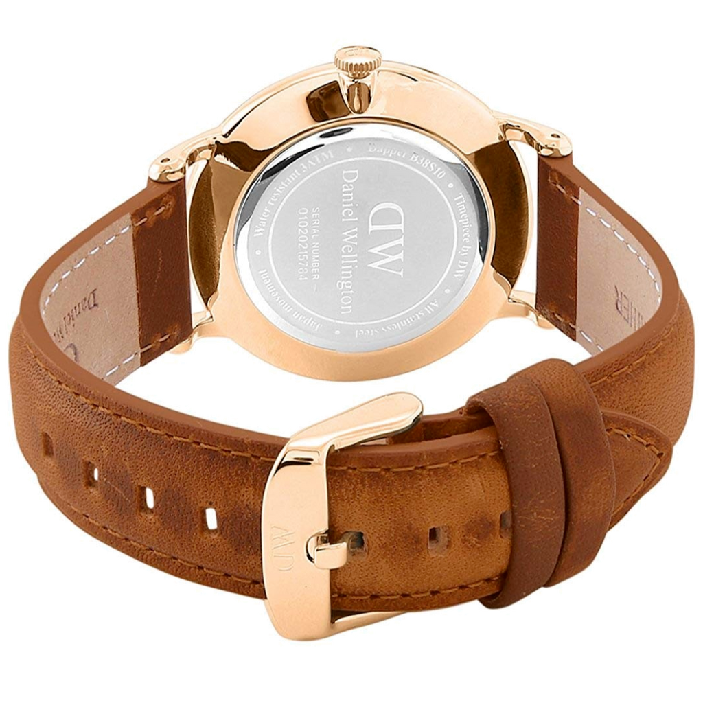 Daniel Wellington Dapper Durham White Dial Brown Leather Strap Watch For Men - DW00100115 Buy Now By Daniel Wellington