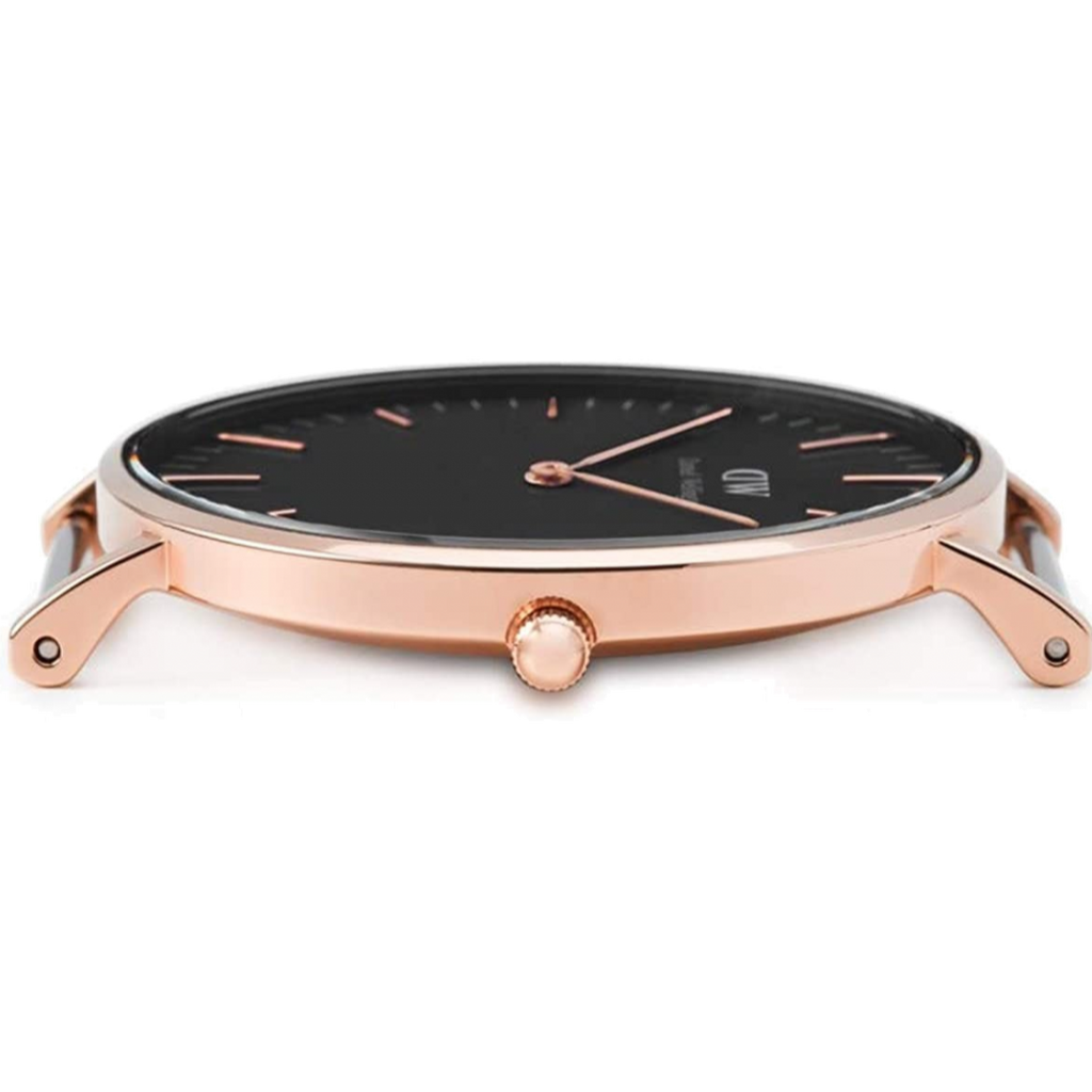 Daniel Wellington Classic York Black Dial Brown Leather Strap Watch For Men - DW00100128 Buy Now By Daniel Wellington