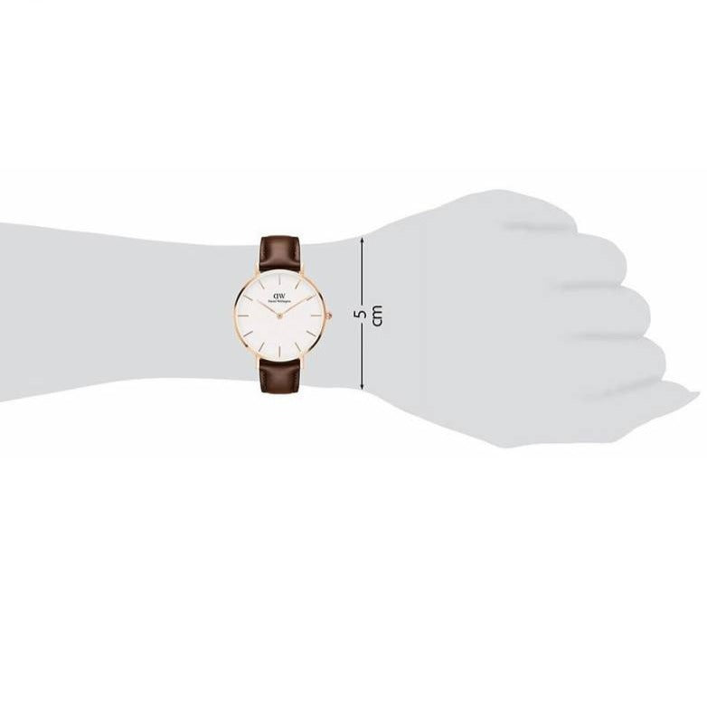 Daniel Wellington Classic Petite Bristol White Dial Brown Leather Strap Watch For Women - DW00100171 Buy Now By Daniel Wellington