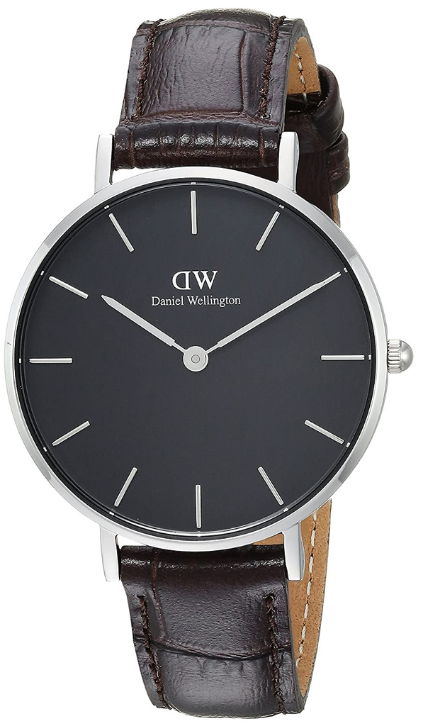 Daniel Wellington Classic Petite York Black Dial Brown Leather Strap Watch For Women - DW00100182 Buy Now By Daniel Wellington