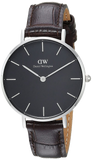 Daniel Wellington Classic Petite York Black Dial Brown Leather Strap Watch For Women - DW00100182 Buy Now By Daniel Wellington