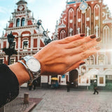 Daniel Wellington Iconic Link White Dial Silver Steel Strap Watch For Women - DW00100205 Buy Now By Daniel Wellington