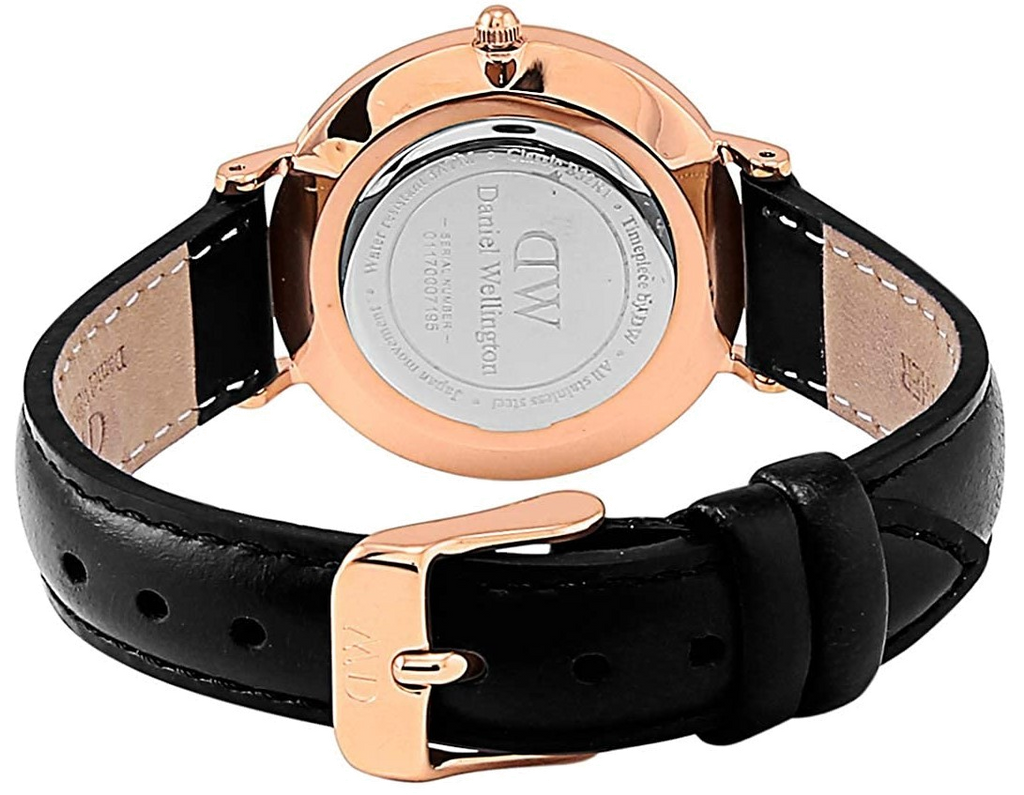Daniel Wellington Classic Petite Sheffield Black Dial Black Leather Strap Watch For Women - DW00100224 Buy Now By Daniel Wellington