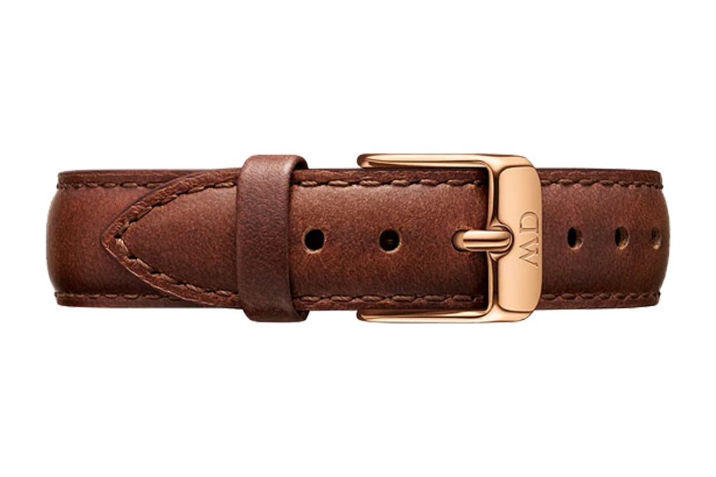 Daniel Wellington Classic Petite St Mawes Black Dial Brown Leather Strap Watch For Women - DW00100225 Buy Now By Daniel Wellington