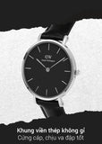 Daniel Wellington Classic Petite Sheffield Black Dial Black Leather Strap Watch For Women - DW00100236 Buy Now By Daniel Wellington