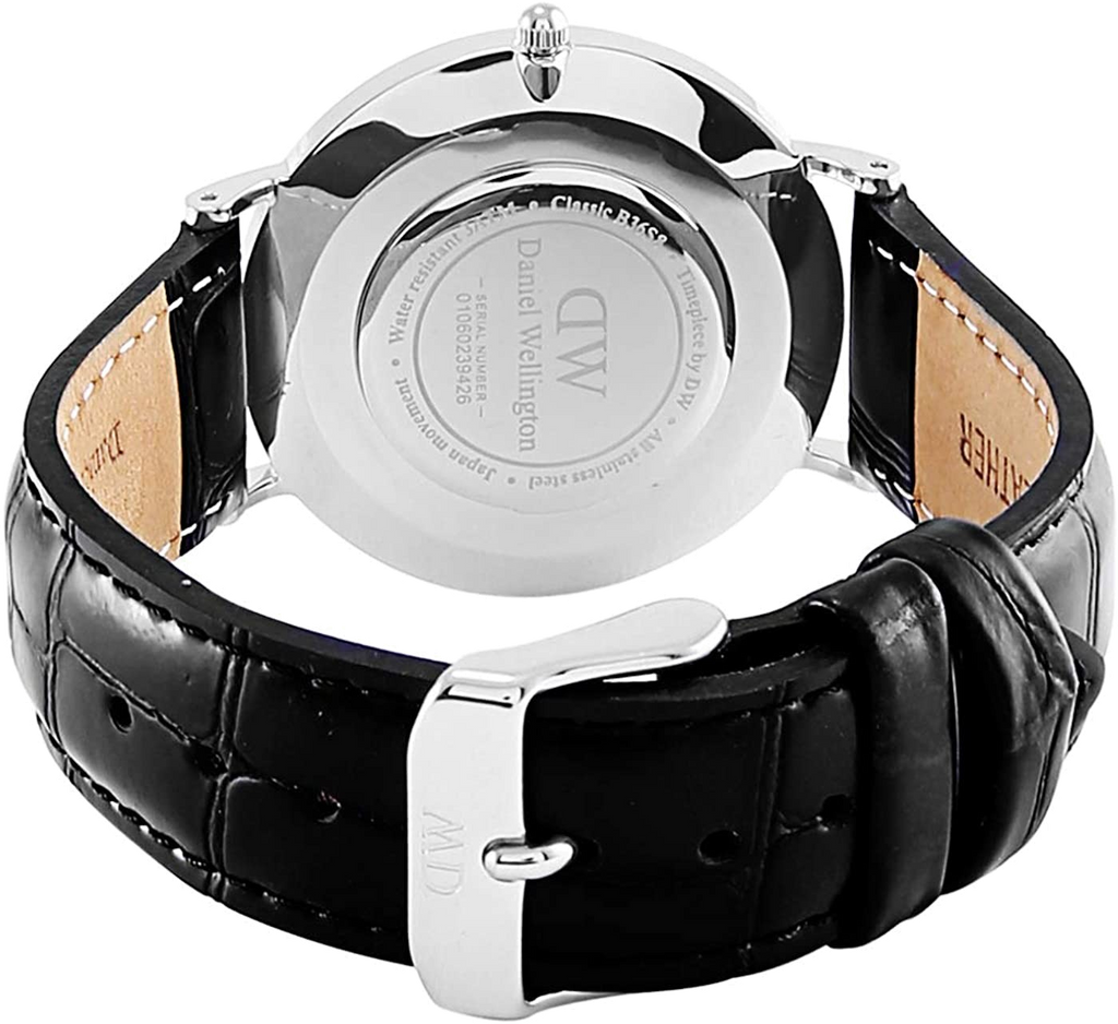 Daniel Wellington Classic Petite Reading White Dial Black Leather Strap Watch For Women - DW00100241 Buy Now By Daniel Wellington