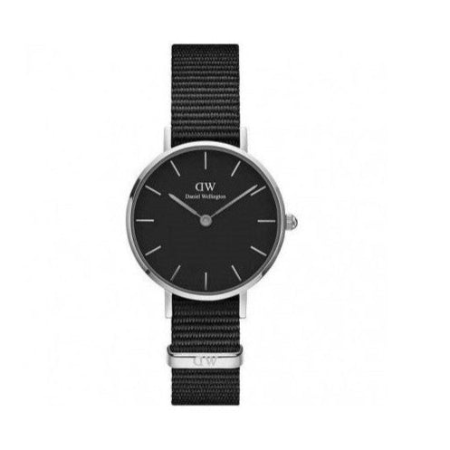 Daniel Wellington Petite Cornwall Black Dial Black Nylon Strap Watch For Women - DW00100248 Buy Now By Daniel Wellington