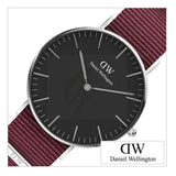 Daniel Wellington Classic Roselyn Black Dial Red NATO Strap Dial Watch For Women - DW00100270 Buy Now By Daniel Wellington