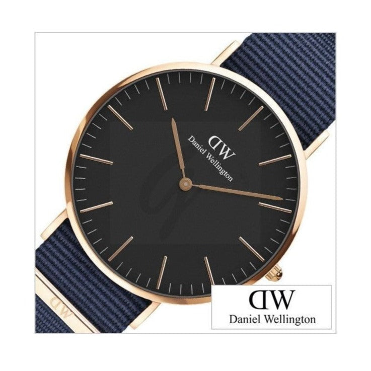 Daniel Wellington Classic Bayswater Black Dial Black NATO Strap Watch For Men - DW00100277 Buy Now By Daniel Wellington