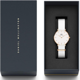 Daniel Wellington Classic Petite Dover White Dial White Nylon Strap Watch For Women - DW00100311 Buy Now By Daniel Wellington