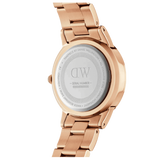 Daniel Wellington Iconic Link Black Dial Rose Gold Steel Strap Watch For Men - DW00100344 Buy Now By Daniel Wellington