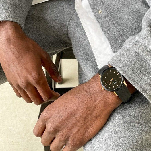 Daniel Wellington Iconic Motion Black Dial Rubber Strap 32mm Watch For Women - DW00100426