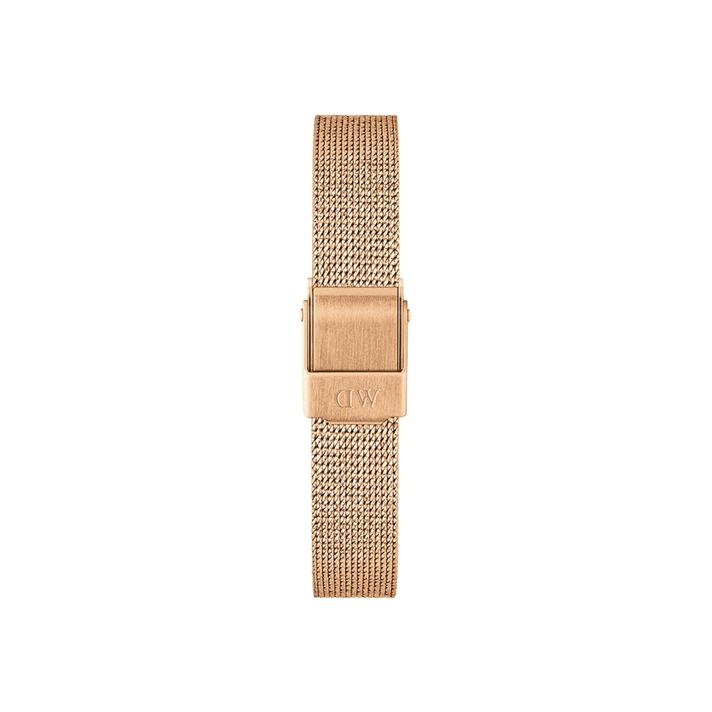 Daniel Wellington Quadro Melrose Green Dial Rose Gold Mesh Strap Watch For Women - DW00100437 Buy Now By Daniel Wellington