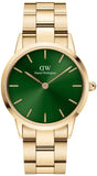 Daniel Wellington Iconic Link Emerald Green Dial Rose Gold Steel Strap Watch For Women - DW00100419 Buy Now By Daniel Wellington