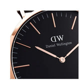 Daniel Wellington Classic Sheffield Black Dial Black Leather Strap Watch For Men - DW00100127 Buy Now By Daniel Wellington