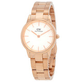 Daniel Wellington Iconic Link White Dial Rose Gold Steel Strap Watch for Women - DW00100213 Buy Now By Daniel Wellington