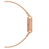 Daniel Wellington Quadro Studio White Dial Rose Gold Mesh Strap Watch For Women - DW00100517 Buy Now By Daniel Wellington