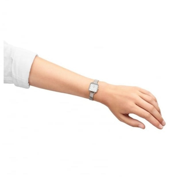 Daniel Wellington Quadro Studio White Dial Silver Mesh Bracelet Watch For Women - DW00100521 Buy Now By Daniel Wellington