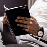 Daniel Wellington Classic Sheffield White Dial Black Leather Strap Watch For Men - DW00100020 Buy Now By Daniel Wellington